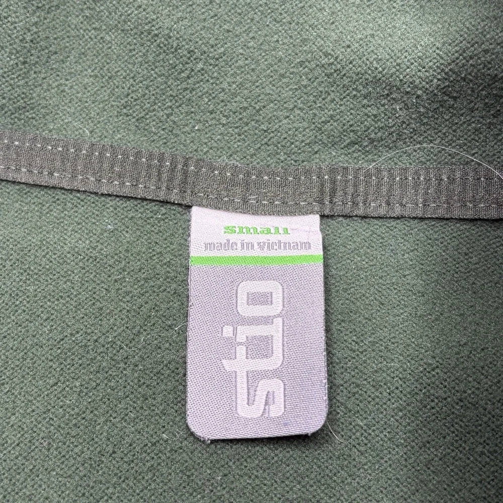 Stio Men's Gannett Peak Fleece 1/2 Zip Pullover Sweater Green Size Small Stretch - Picture 9 of 16